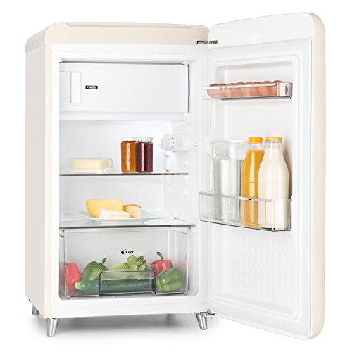 Klarstein PopArt Cream Kühlschrank Standkühlschrank - 5